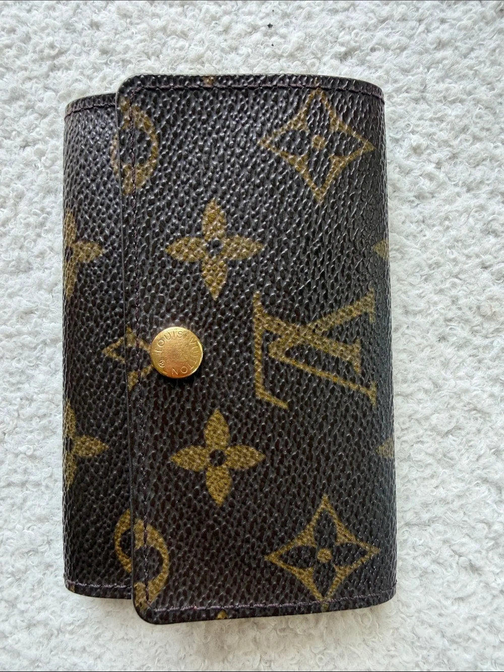 Louis Vuitton Monogram Canvas Key & Card Holder in Brown and Gold